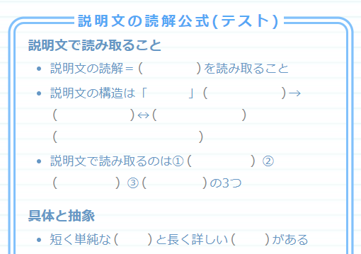 説明的文章 説明文 論説文 の読解公式まとめ そうちゃ式 国語力を上げる勉強法